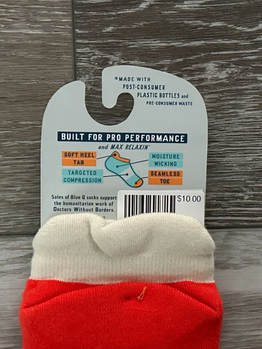 NWT Blue Q Sneaker Socks Sz L XL Fits W 9 - 13 M 8 - 12 Colorful & Fun
